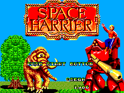 Space Harrier (Japan) Title Screen